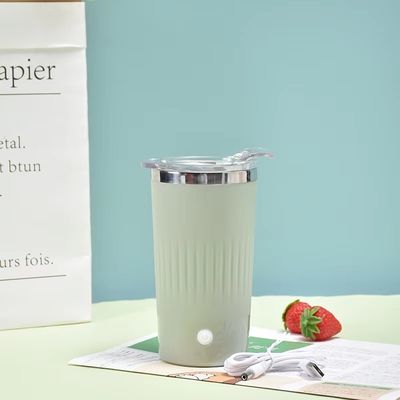 Botella de batido eléctrico de 500 ml con tapa Taza portátil de mezcla de café Taza de mezcla de leche Taza de mezcla de tazas