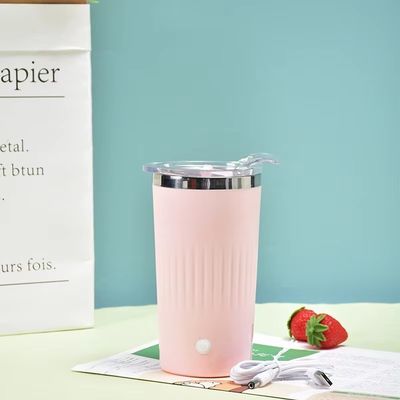 Botella de batido eléctrico de 500 ml con tapa Taza portátil de mezcla de café Taza de mezcla de leche Taza de mezcla de tazas