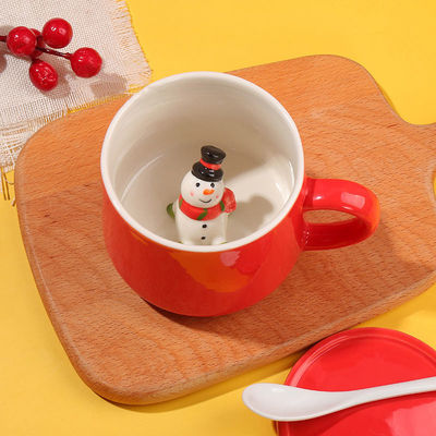 Taza de té de cerámica hecha a mano para regalos sostenibles y diseño creativo
