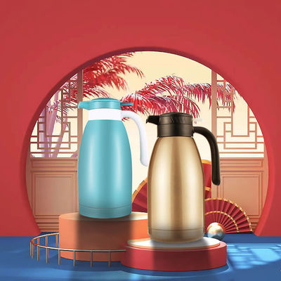 Vacuo de doble pared aislado colorido de acero inoxidable Carafe térmico cafetera de té