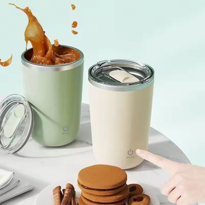Taza de café eléctrica magnética de acero inoxidable de 350 ml con mezcla y agitación automática