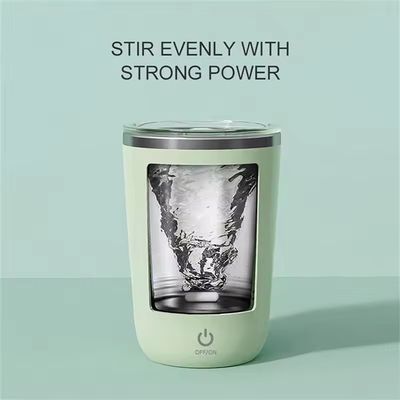 Taza de café eléctrica magnética de acero inoxidable de 350 ml con mezcla y agitación automática