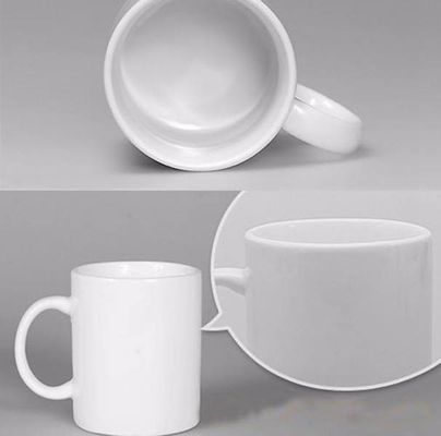 Copo de café blanco de cerámica con patrón personalizado con regalo portátil