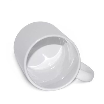 Copo de café blanco de cerámica con patrón personalizado con regalo portátil