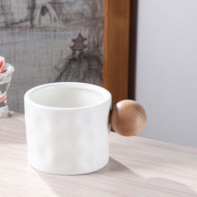 Botella portátil de agua de oficina a prueba de fugas con patrón personalizado elegante 330ML taza de cerámica