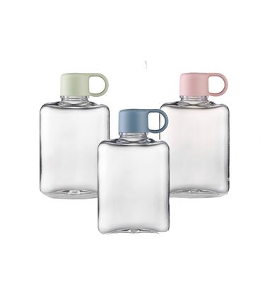 TOUR Para ocasión Botella de agua de plástico transparente portátil con diseño a prueba de fugas