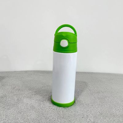 253g de acero inoxidable de doble pared sublimación de niños de vacío termoflasca con tapa de paja
