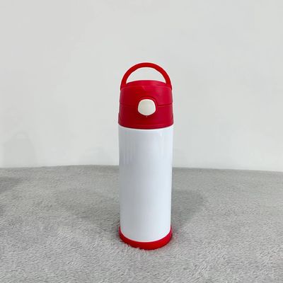 253g de acero inoxidable de doble pared sublimación de niños de vacío termoflasca con tapa de paja