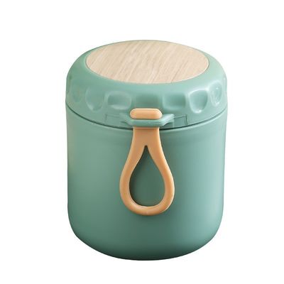 Taza de sopa aislada de acero inoxidable portátil de 400 ml 304 de grado alimenticio con boca ancha y cuchara