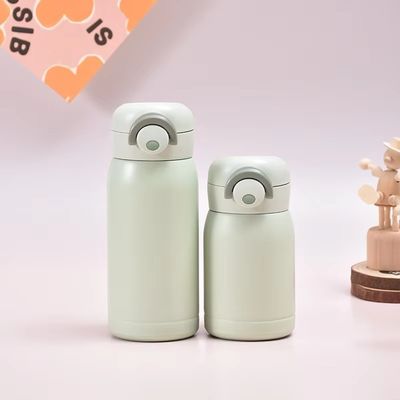 200ML/350ML Rosa Logotipo personalizado Colorido de acero inoxidable Flasca de agua térmica para niños