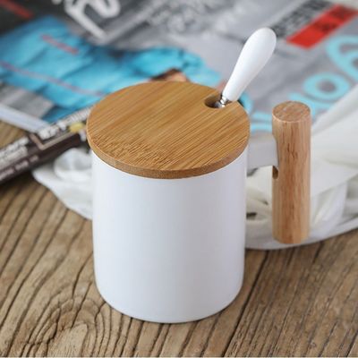 11 oz de transferencia de calor por encargo Cerámica Taza de viaje aislada Taza de oficina blanca con tapa