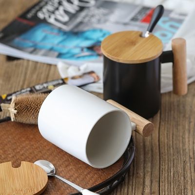11 oz de transferencia de calor por encargo Cerámica Taza de viaje aislada Taza de oficina blanca con tapa
