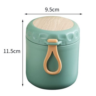Copo de desayuno aislado Jarrón de comida 400ml Diseño lindo Estilo de la caja de almuerzo térmico con cuchara