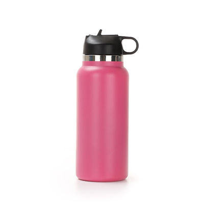 Excelente botella de agua de acero inoxidable de boca ancha de 32 oz para una vida ecológica