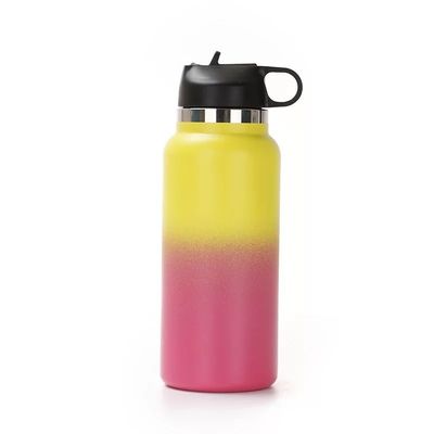 Excelente botella de agua de acero inoxidable de boca ancha de 32 oz para una vida ecológica