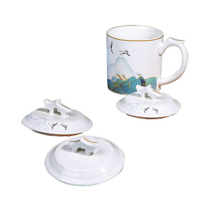 Elegante soporte reforzado de sublimación para mamá regalo de viaje taza de café reutilizable con agarre manual