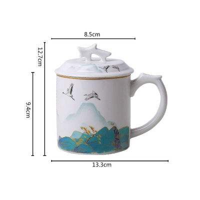 Elegante soporte reforzado de sublimación para mamá regalo de viaje taza de café reutilizable con agarre manual