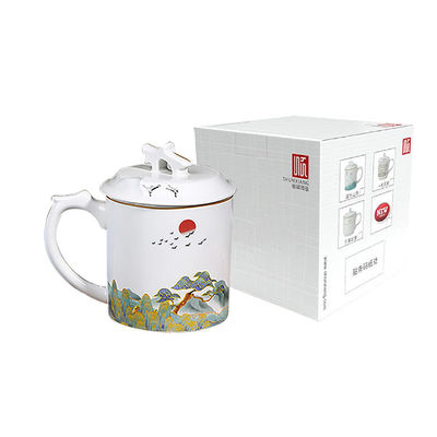 Elegante soporte reforzado de sublimación para mamá regalo de viaje taza de café reutilizable con agarre manual