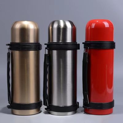 1.8L Botella portátil de agua de vacío de acero inoxidable para deportes al aire libre