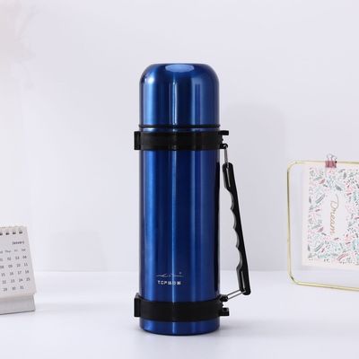 1.8L Botella portátil de agua de vacío de acero inoxidable para deportes al aire libre