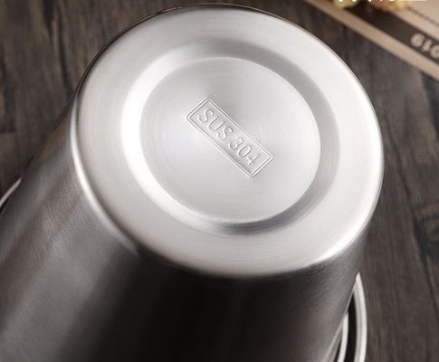 Cubo de hielo de acero inoxidable 304 para cerveza y champaña Oro Mini Frites Bote de bocadillos