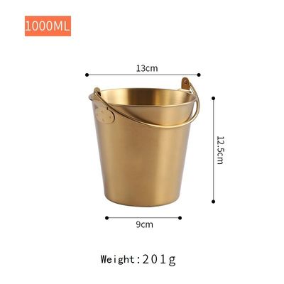 Oportunidad de fiesta Acero inoxidable 304 Champaña Cubo de hielo Snack Balde de pollo frito Cubo