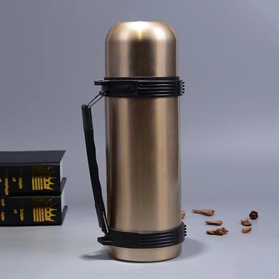 1800ml Taza recta portable de vacío de acero inoxidable caldera para caminar para deportes al aire libre