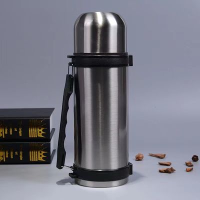 1800ml Taza recta portable de vacío de acero inoxidable caldera para caminar para deportes al aire libre