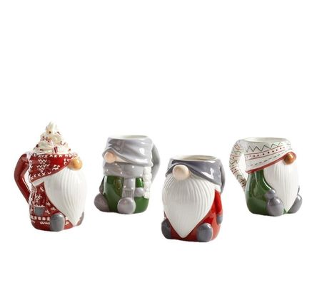 400ml Cerámica Navidad vacaciones Moose Tazas de café 3D Santa Muerte de Nieve Renos Diseño