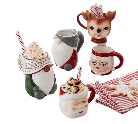 400ml Modelado de animales en 3D Sostenible Festival de parejas Taza de café con color personalizado