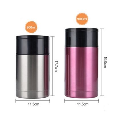 Flasca térmica de acero inoxidable de 500 ml para alimentos de gran capacidad para todas las personas aplicables