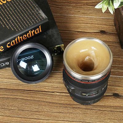 253.4g Botella de fotografía de viaje automática con agitación rotativa con diseño atractivo