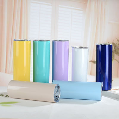 Taza de viaje duradera de acero inoxidable 304 con paja aislada y capacidad personalizable