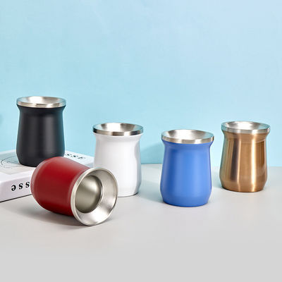 Taza de oficina para hombres con logotipo personalizado de paja Taza resistente a caídas Botella de agua de acero inoxidable de 12 onzas de capacidad