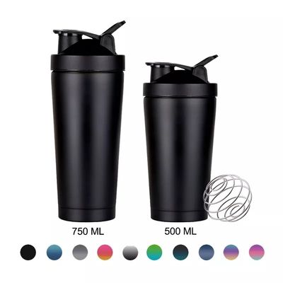 Mantener la bebida caliente fría 6-12 horas 700 ml Gran capacidad Logotipo personalizado Botella de batidora de acondicionamiento físico