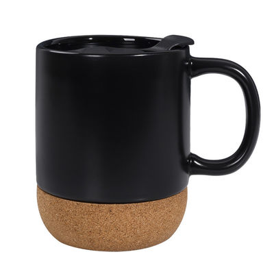 Taza de Navidad de cerámica de 450 ml con tapa con logotipo personalizado