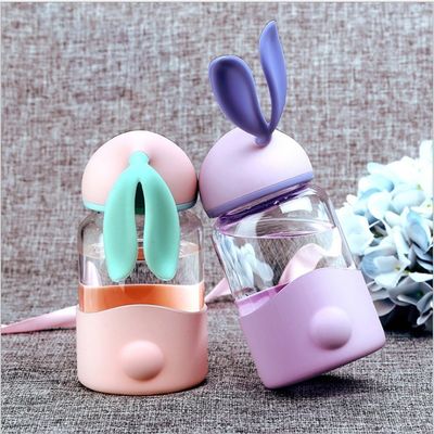 Vida Diaria Hogar Niños Cute Conejo Oídos Copa con capacidad 340ml y logotipo personalizado