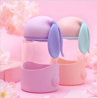 Vida Diaria Hogar Niños Cute Conejo Oídos Copa con capacidad 340ml y logotipo personalizado