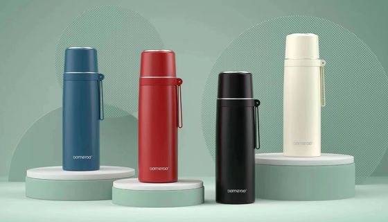 Flascos de vacío Termosas 500ml Botella de agua de acero inoxidable con logotipo personalizado