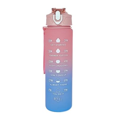 30 oz Logotipo personalizado PC Taza de agua de plástico sin BPA Pajas deportivas botella de batidora con tapa