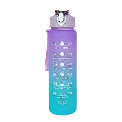 30 oz Logotipo personalizado PC Taza de agua de plástico sin BPA Pajas deportivas botella de batidora con tapa