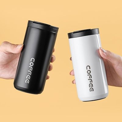 Acero inoxidable 350/500ml Logotipo personalizado Taza de café aislada al vacío portátil a prueba de fugas