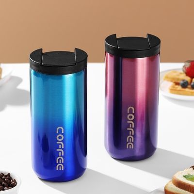 Acero inoxidable 350/500ml Logotipo personalizado Taza de café aislada al vacío portátil a prueba de fugas