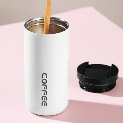 Acero inoxidable 350/500ml Logotipo personalizado Taza de café aislada al vacío portátil a prueba de fugas