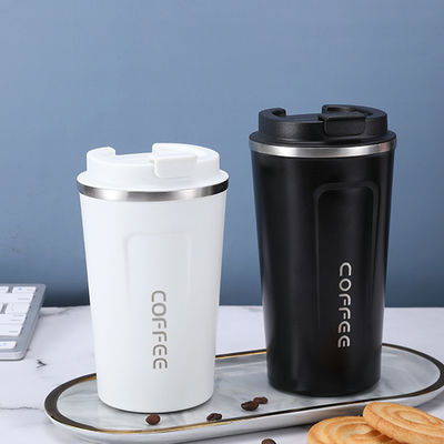 Taza de café de viaje de acero inoxidable con vacío aislada de reutilización fácil de limpiar