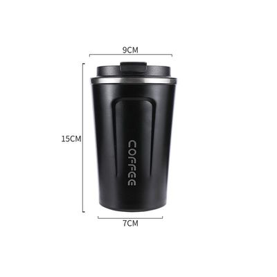 Taza de café de viaje de acero inoxidable con vacío aislada de reutilización fácil de limpiar
