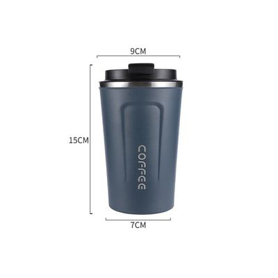 Taza de café de viaje de acero inoxidable con vacío aislada de reutilización fácil de limpiar