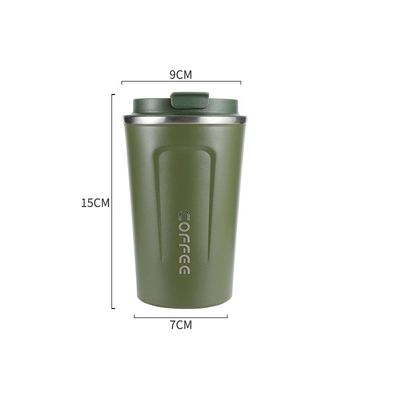 Taza de café de viaje de acero inoxidable con vacío aislada de reutilización fácil de limpiar
