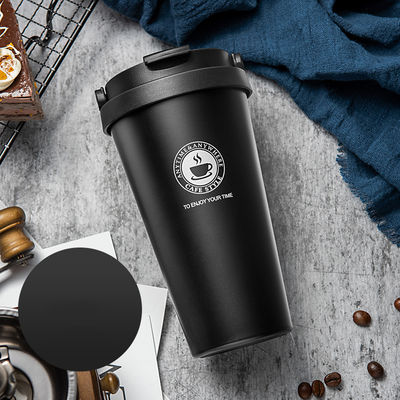 Botella de agua de diseño moderno de acero inoxidable con patrón personalizado Taza de café aislada al vacío