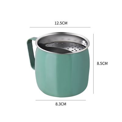 Color personalizado 20oz teteras de acero inoxidable para fiestas Reutilizables filtro de media luna tazas de frutas